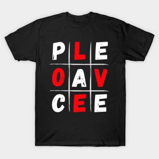 Tic Tac Toe Love Peace T-Shirt